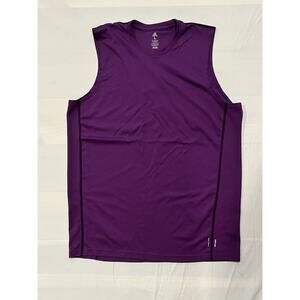 Adidas Climalite Tank Top Mens Large Purple Sleeveless Athletic Training Shirt
